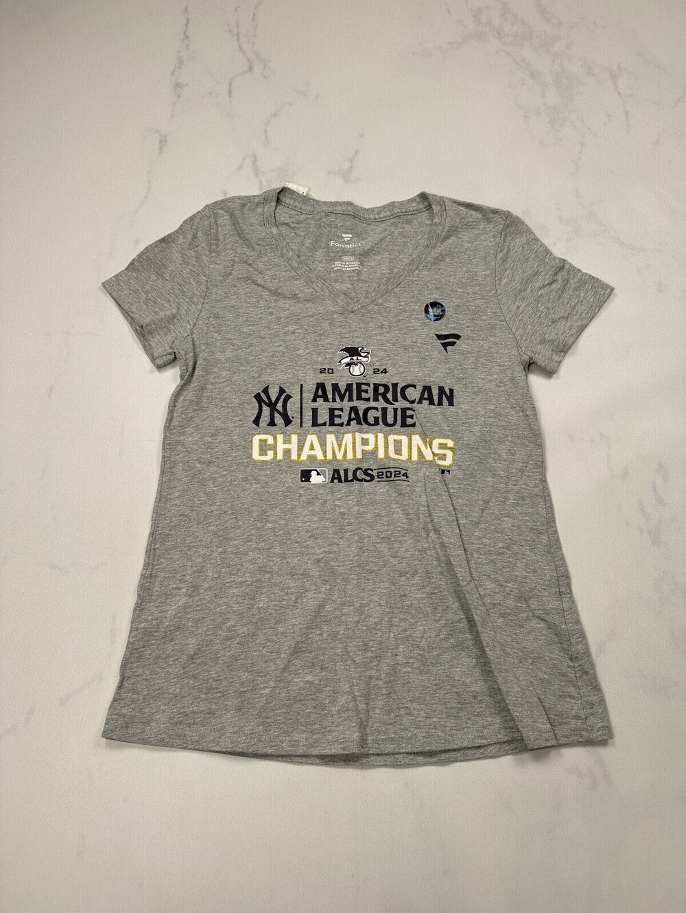 Fanatics Champions T Shirt Gray Modern Varsity - Womens S